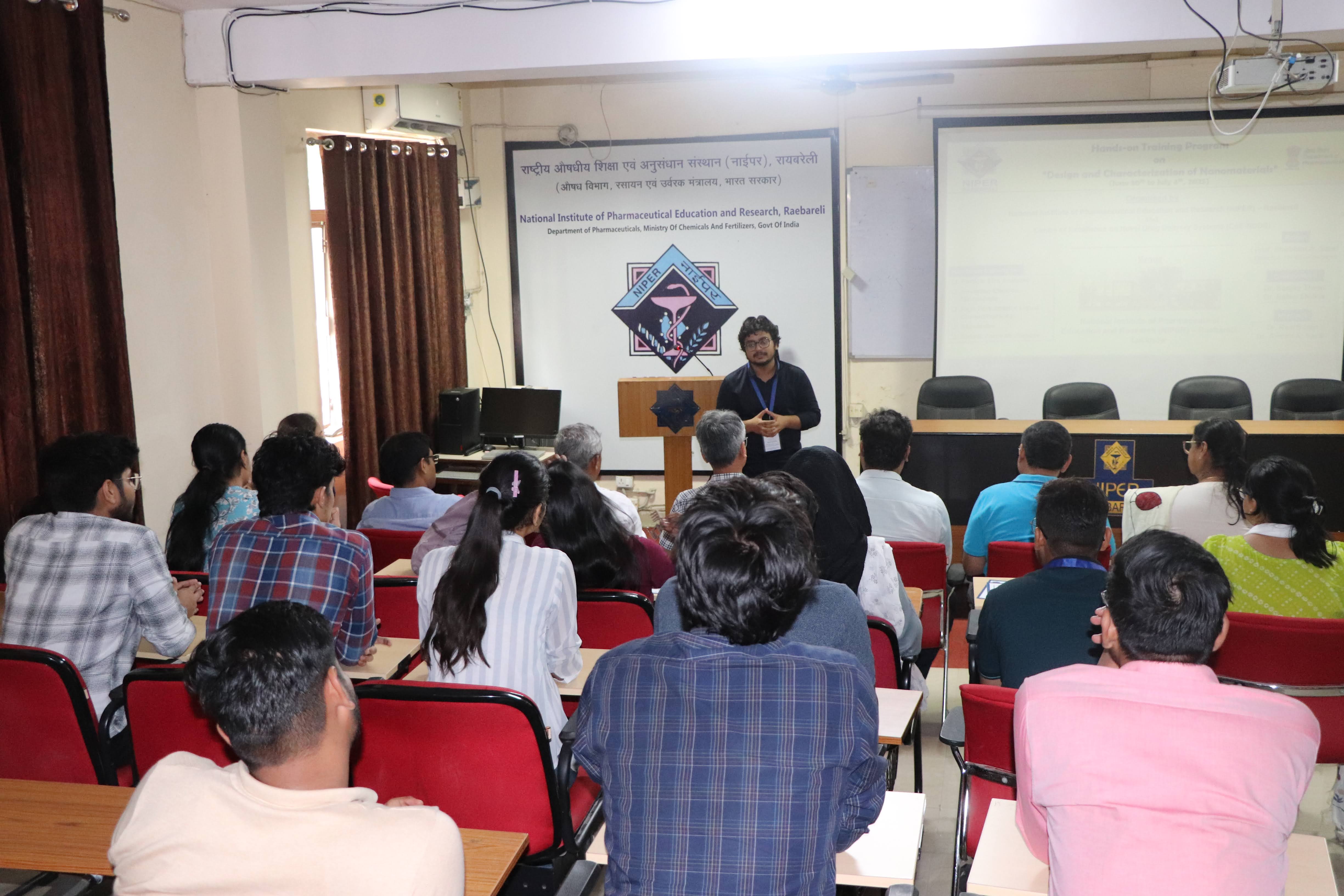 Training on “Design and Characterization of Nanomaterials”- July 4, 2025